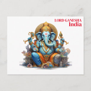 Indien Vintag Tourismus Reisen hinzufügen Postkarte