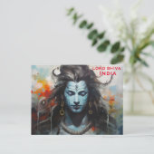 Indien Vintag Tourismus Reisen hinzufügen Postkarte (Stehend Vorderseite)