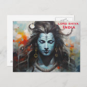 Indien Vintag Tourismus Reisen hinzufügen Postkarte (Vorne/Hinten)