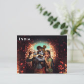 Indien Vintag Tourismus Reisen Postkarte (Stehend Vorderseite)