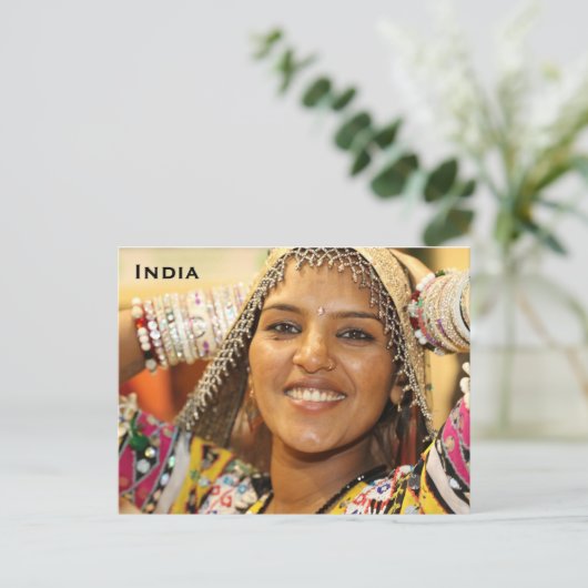 Indien Vintag Tourismus Reisen Postkarte hinzufüge (Stehend Vorderseite)