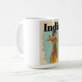 Indien Vintage-Reiseposter Kaffeetasse (Vorderseite Links)
