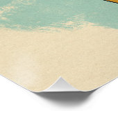 Indien Vintage-Reiseposter Poster (Ecke)