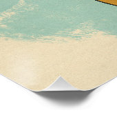 Indien Vintage-Reiseposter Poster (Ecke)