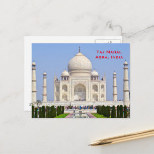Indien Vintage Tourismus Reise Hinzufügen Postkart Postkarte