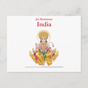 Indien Vintage Tourismus Reise Hinzufügen Postkarte