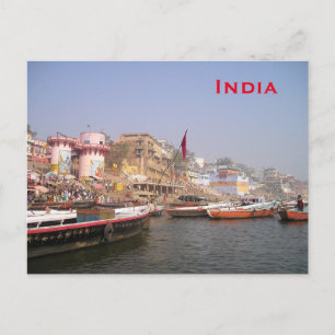 Indien Vintage Tourismus Reise Hinzufügen Postkarte