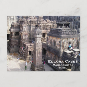 Indien Vintage Tourismus Reise Hinzufügen Postkarte