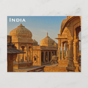 Indien Vintage Tourismus Reise Hinzufügen Postkarte