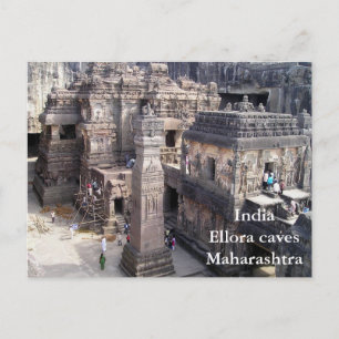 Indien Vintage Tourismus Reise Hinzufügen Postkarte