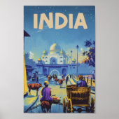 Indien Vintager beliebter Reiseort Poster (Vorne)