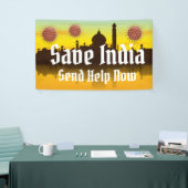 Indien von Covid-19 retten Banner (Messeveranstaltung)