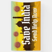 Indien von Covid-19 retten Banner (Vertikal)
