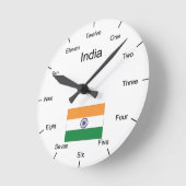Indien-Wanduhr Runde Wanduhr (Winkel)