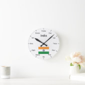 Indien-Wanduhr Runde Wanduhr (Zuhause)