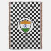 Indien wirft Decke (Vorderseite Vertikal)
