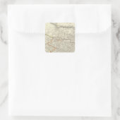 Indien X Quadratischer Aufkleber (Tasche)