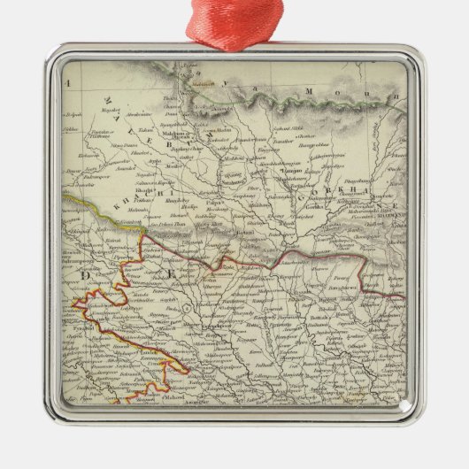 Indien X Silbernes Ornament (Vorne)