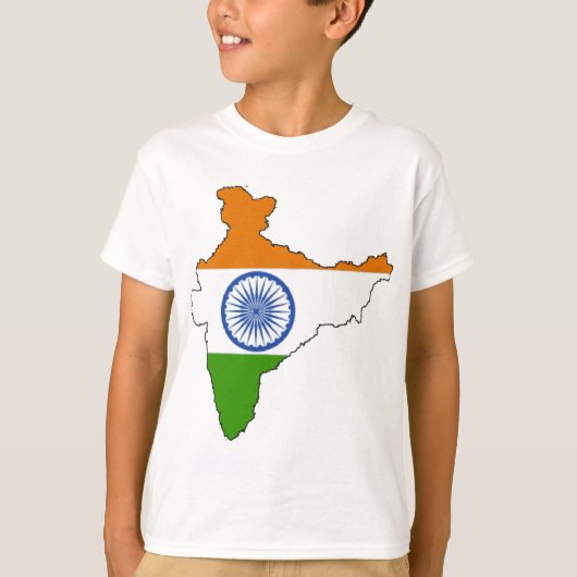 IndienFlagge T-Shirt (Vorderseite)