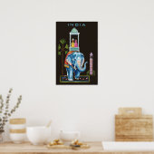Indienplakat Poster (Küche)