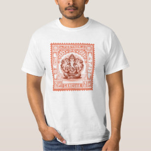 Indiens Briefmarke Design, Ganesha T-Shirt
