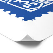 Indiens Design der Briefmarke, Elefant Poster (Ecke)