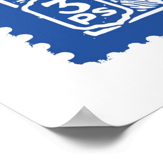 Indiens Design der Briefmarke, Elefant Poster (Ecke)