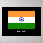 Indiens Flag Custom Poster (Vorne)