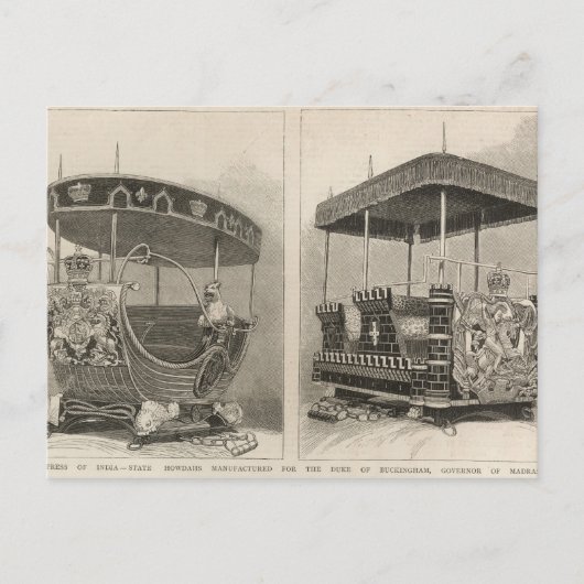 Indiens Kaiserin Postkarte (Vorderseite)