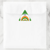 Indiens National Flag Colors Design. Hakuna Matata Dreieckiger Aufkleber (Tasche)