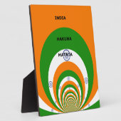 Indiens National Flag Colors Design. Hakuna Matata Fotoplatte (Seite)