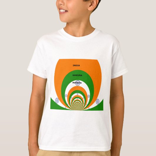Indiens National Flag Colors Design. Hakuna Matata T-Shirt (Vorderseite)