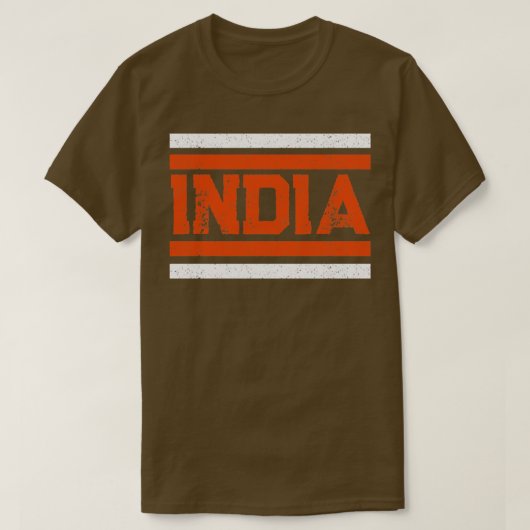 Indiens Unabhängigkeitstag im Retrostil T-Shirt (Design vorne)
