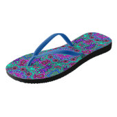 Indiens und Chinas Glück Mandala Badesandalen (Schrägansicht)