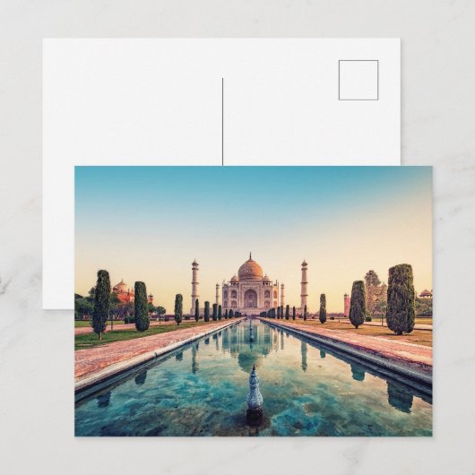 Indiens Wunder Postkarte (Vorne/Hinten)