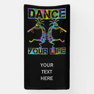 Indigene Amerikaner Kokopelli - Dance Your Life 2 Banner