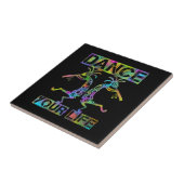 Indigene Amerikaner Kokopelli - Dance Your Life 2 Fliese (Seite)