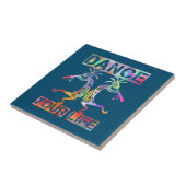 Indigene Amerikaner Kokopelli - Dance Your Life 3 Fliese (Seite)