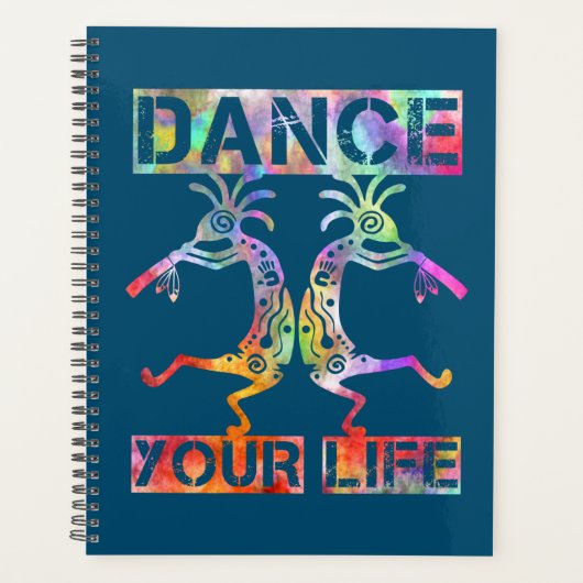 Indigene Amerikaner Kokopelli - Dance Your Life 3 Planer (Vorderseite)