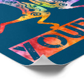 Indigene Amerikaner Kokopelli - Dance Your Life 3 Poster (Ecke)