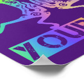 Indigene Amerikaner Kokopelli - Dance Your Life 4 Poster (Ecke)