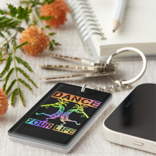 Indigene Amerikaner Kokopelli - Dance Your Life 4 Schlüsselanhänger