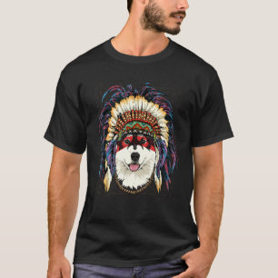 Indigene Amerikanische Ureinwohner Alaskan Malamut T-Shirt
