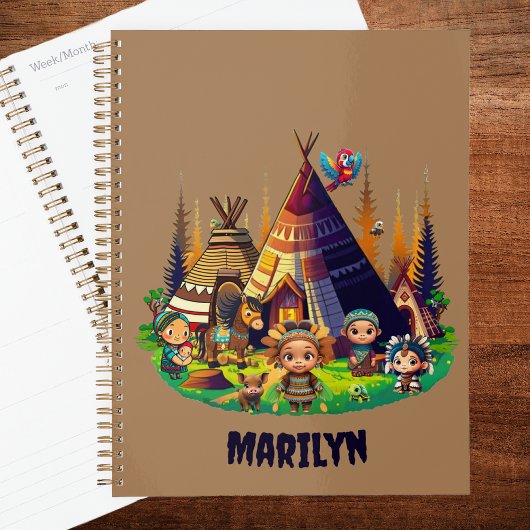 Indigene Amerikanische Ureinwohner, Tipis & Animal Planer