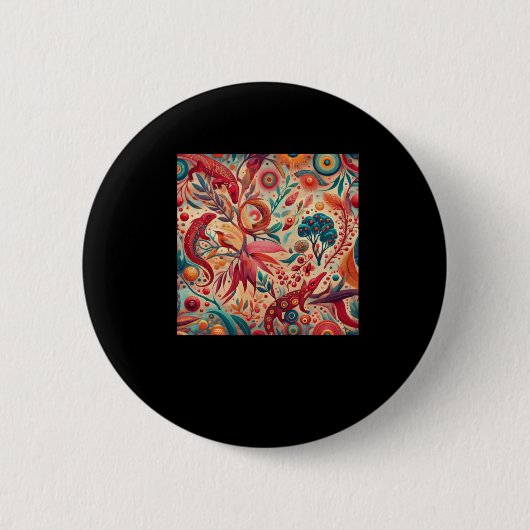 Indigene australische Aborigine-Patter Button (Vorderseite)