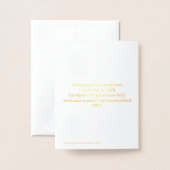 Indigene Boy American Gold Foil Note Card Folienkarte (Rückseite mit Umschlag)