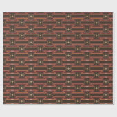 Indigene Druck-2-Wrapping Paper Geschenkpapier (Flach)