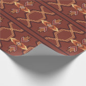 Indigene Druck 3 Packpapier (Ecke)
