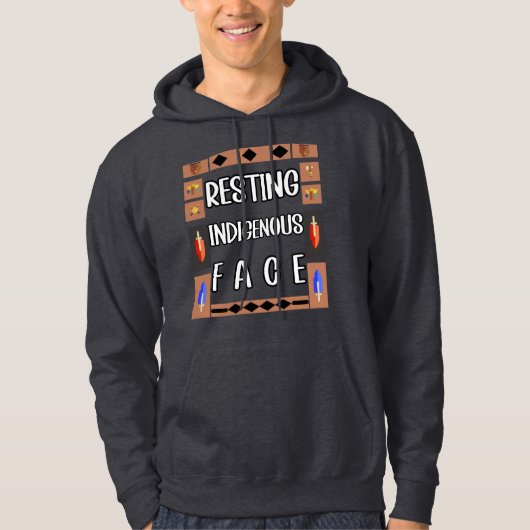 Indigene Gesichter wiederherstellen Hoodie (Vorderseite)