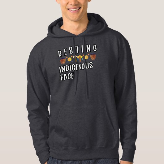 Indigene Gesichter wiederherstellen Hoodie (Vorderseite)